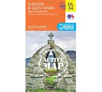 Glen Esk & Glen Tanar Map | Weatherproof | Aboyne & Mount Keen | Ordnance Survey | OS Explorer Active Map OL54 | Scotland | Walks | Hiking | Maps | Adventure (OS Explorer Map Active): 54