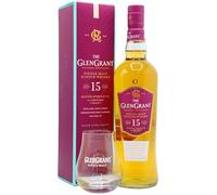 Glen Grant - 15 year old Speyside Single Malt Scotch Whisky 70cl 43% ABV (Includes Tasting Glass)