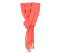 Glen Isla 100% Cashmere Summer Lightweight Scarf Coral - Made In Scotland
