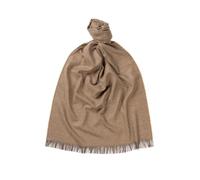 Glen Isla 100% Cashmere Summer Lightweight Scarf/Shawl - Camel | Made In Scotland