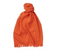 Glen Isla 100% Merino Wool Summer Lightweight Scarf/Shawl - Orange | Made In Scotland