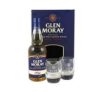 Glen Moray Elgin Classic Single Malt Scotch Whisky 70cl with Two Glasses Gift Pack