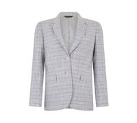 Glen Plaid Cotton Blazer - female - Brooks Brothers - Blazers - Gray - S - Jackets S