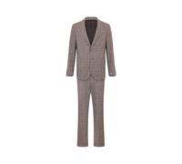 Glen Plaid Cotton Blend Suit - male - Brooks Brothers - Single Breasted Suits - Beige - M - Suits M