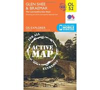 Glen Shee & Braemar, the Cairnwell & Glas Maol: (OS Explorer Map Active OL 52 May 2015 ed)