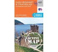 Explorer Active 431 Glen Urquhart & Strathglass Map With Digital Version, Orange One Size