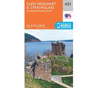 Explorer 431 Glen Urquhart & Strathglass Map With Digital Version - Orange, Orange One Size