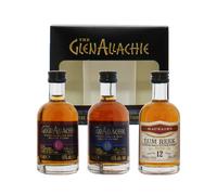 GlenAllachie 3x5cl Triple Pack Speyside Single Malt Scotch Whisky 3x5cl
