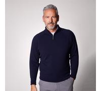 Glenbrae Spirol Lambswool Zip Neck Jumper Medium