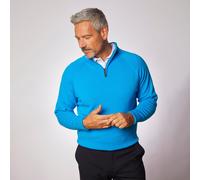 Glenbrae Spirol Lambswool Zip Neck Jumper Medium