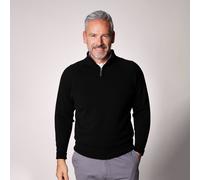 Glenbrae Spirol Lambswool Zip Neck Jumper Small