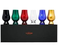 Glencairn Blind Tasting Whisky Glasses Set of 6 | Coloured Glass Set | Set of 6 colour-coded whisky glasses - black, blue, green, gold, red & clear - disguises colour for true blind tastings