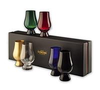 Glencairn Coloured Whisky Glass, Full Set of 6 in Presentation Box - Blind Tasting