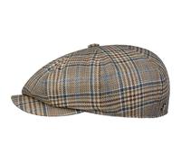 Glencheck 8 Panel Flat Cap by Lierys