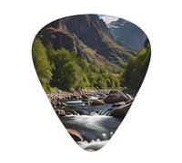 Glencoe Canyon Patterned Guitar Picks - 12-Piece Set with 3 Different Thicknesses, Suitable for Electric and Acoustic Guitars