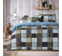 Glencoe Check Duvet Set In Natural - King