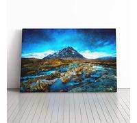 Glencoe in Scotland | Canvas Wall Art Print | Framed & Ready to Hang Picture | Modern Home Decor for Living Room, Bedroom, Kitchen or Office | 30x20 Inches