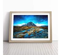 Glencoe in Scotland Framed Wall Art Print A3 Oak