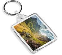 Glencoe Mountains Highlands Scotland Keyring Sunrise Sunset Travel #16116