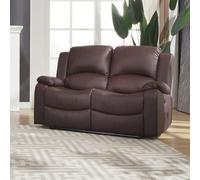 Glendale 150Cm Wide 2 Seat Brown Bonded Leather Electrically Operated 2 Seat Recliner Sofa