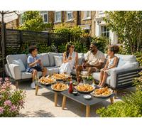 Glendale Ascoli L-Shaped Corner Sofa with 2 Side Tables | Premium Outdoor Lounge Set