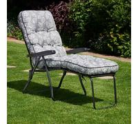 Glendale Deluxe Lounger - Aspen Leaf, Black