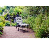 Glendale Deluxe Garden Lounger Replacement Cushion | 9 Pattern Options - Tropical Green - 118cm x 58cm x 118cm