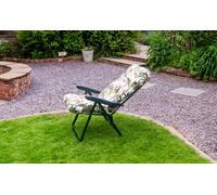 Glendale Deluxe Garden Recliner REPLACEMENT CUSHION ONLY (pattern options available) - ASPEN GREY - 99cm x 58cm x 58cm
