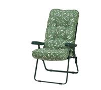 Glendale Deluxe Garden Recliner REPLACEMENT CUSHION ONLY (pattern options available) - COUNTRY GREEN - 99cm x 58cm x 58cm