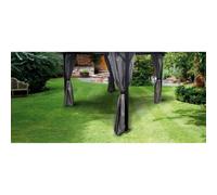 Glendale Garden & Leisure 2.5M Replacement Curtain Side Panels With Tie-Backs For Peninsula Gazebo (Set Of 4) - Polycarbonate - Grey