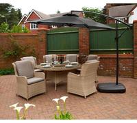 Glendale Garden & Leisure 3M Cantilever Parasol - L300 X W300 Cm - Grey