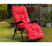 Glendale Garden & Leisure Deluxe Garden Relaxer Replacement Cushion Only - Renaissance Rouge