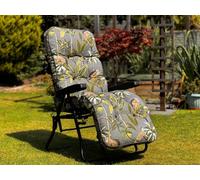 Glendale Garden & Leisure Deluxe Garden Relaxer Replacement Cushion Only - Tropical Grey