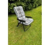 Glendale Garden & Leisure Glendale Sandbanks Grey Deluxe Recliner