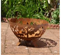 Glendale Garden & Leisure Half Ball Forest Fire Pit Half Fire Bowl - L58 X W58 X H37.5 Cm