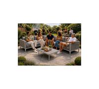 GLENDALE GARDEN & LEISURE LTD Sienna L-Shaped Corner Sofa Set in Grey GLENDALE GARDEN & LEISURE LTD Grey