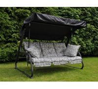 Glendale Garden & Leisure Pendulum 3 Seater Bed Steel Hammock Aspen Grey
