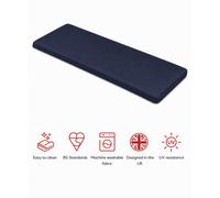 Glendale Garden & Leisure Sp 3 Seater Bench Pad Navy-Outdoor Bench Pad