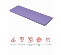 Glendale Garden & Leisure Sp 3 Seater Bench Pad Plum-Outdoor Cushion