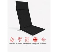 Glendale Garden & Leisure Sp High Back Recliner Pad Black