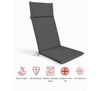 Glendale Garden & Leisure Sp High Back Recliner Pad Grey