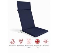 Glendale Garden & Leisure Sp High Back Recliner Pad Navy