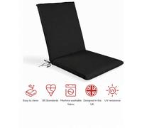 Glendale Garden & Leisure Sp Low Back Recliner Pad Black