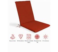 Glendale Garden & Leisure Sp Low Back Recliner Pad Terracotta