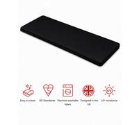Glendale Garden & Leisure Sp Three Seater Bench Pad Black -Outdoor Garden Seat Pad