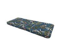 Glendale Garden & Leisure Tropical 3 Seater Bench Cushion (Pack Of 4) - L141 X W48 X H4 Cm - Blue