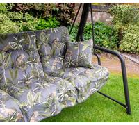 Glendale Garden & Leisure Tropical Grey Vienna 2 Seater Steel Hammock Swing