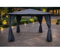 Glendale Highfield Replacement Gazebo Curtain Set - Grey - 3m x 3m