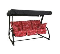 Glendale REPLACEMENT CUSHION ONLY Pendulum 3 Seater Steel (Pattern options available) - Rouge