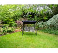 Glendale REPLACEMENT CUSHION ONLY Vienna Deluxe 2 Seater Garden Hammock (Pattern options available) - Tropical Grey - 153cm (H) x 140cm (W) X 121cm (D)